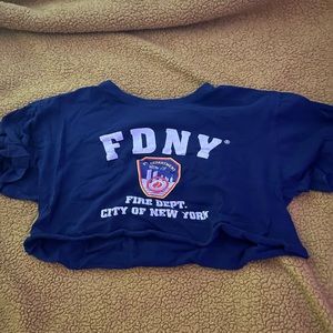 NYFD cropped t-shirt. Size medium.
